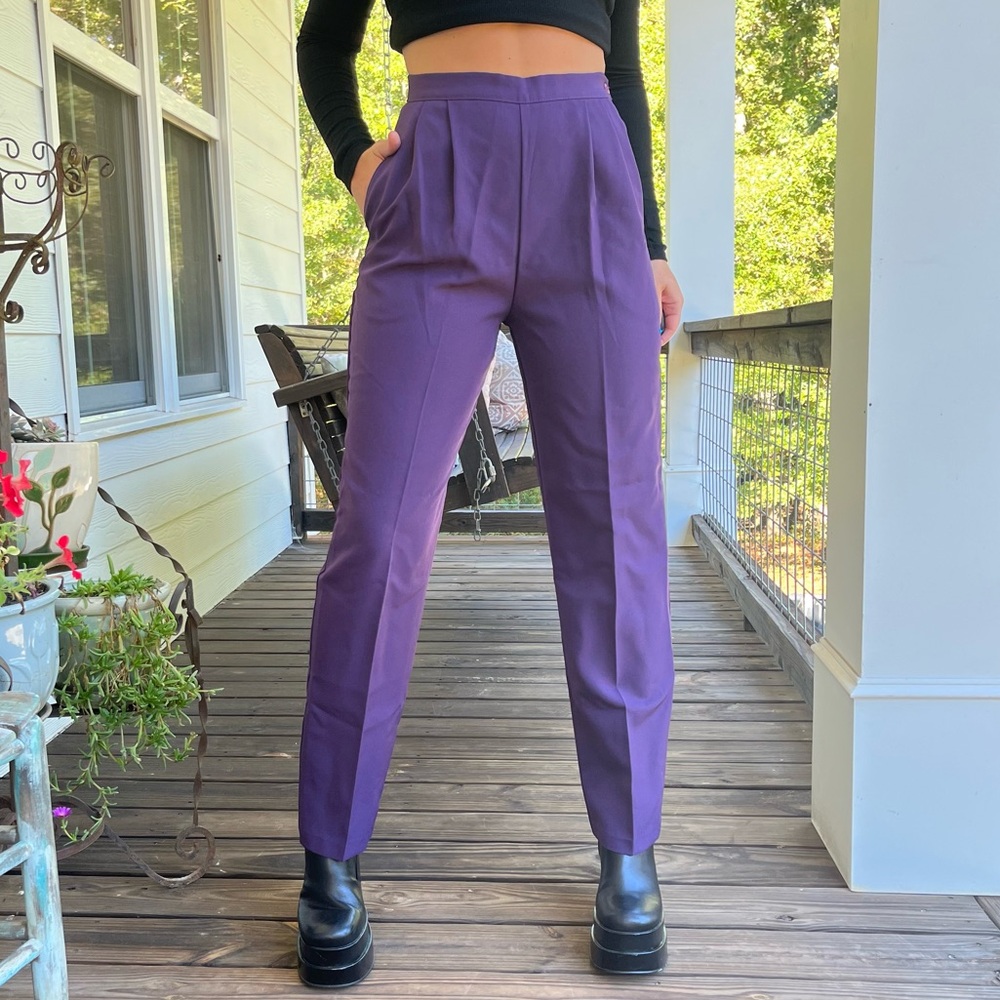 80s Avon High Rise Purple Pants